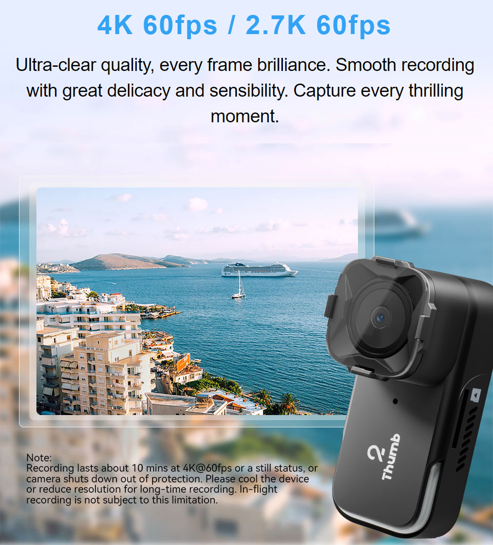 Drone Racing Camera - 新バージョン RunCam Thumb 2 4K 2.7K
