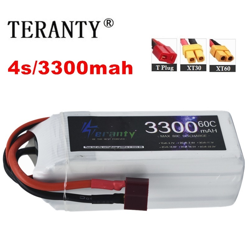 Drone Racing Battery - Rc fpvレーシングドローン用の充電式バッテリー,xt60コネクタ付きクワッドコプター用バッテリー,4s,3300mah,60 c,14.8v