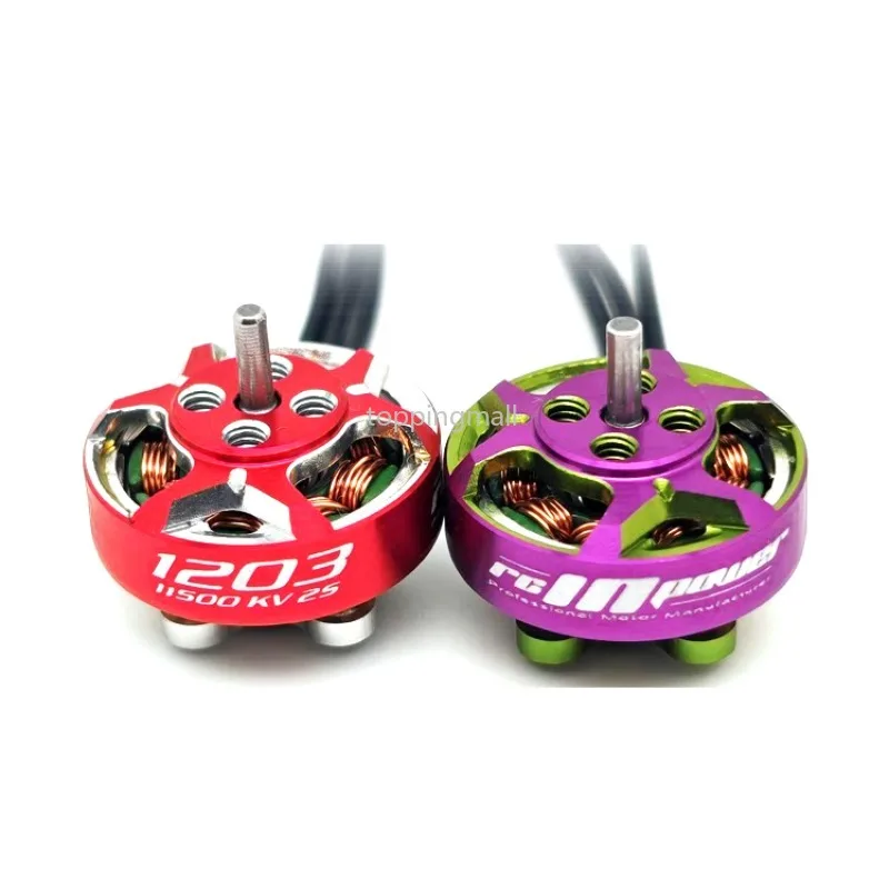 Drone Racing Motor - RCINPOWER-RC FPVレーシングドローン用ブラシレスモーター,DIYクワッドコプター,2〜3インチプロペラ,GTS V3, 1203,1500kv,2S,8000kv,6000kv,4個