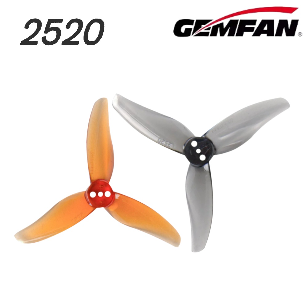 Drone Racing Propeller - 4ペア Gemfan Hurricane 2520 2.5X2X3 3ブレードPCプロペラ