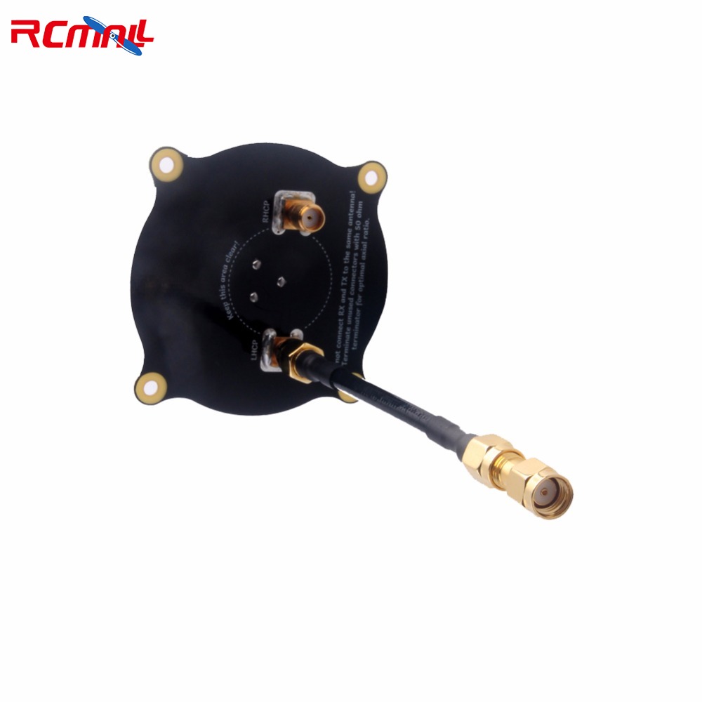 Drone Racing Antenna - 5.8GHz 9.4dBi トリプルフィードパッチアンテナ SMA 指向性円形コネクタ付き FPV