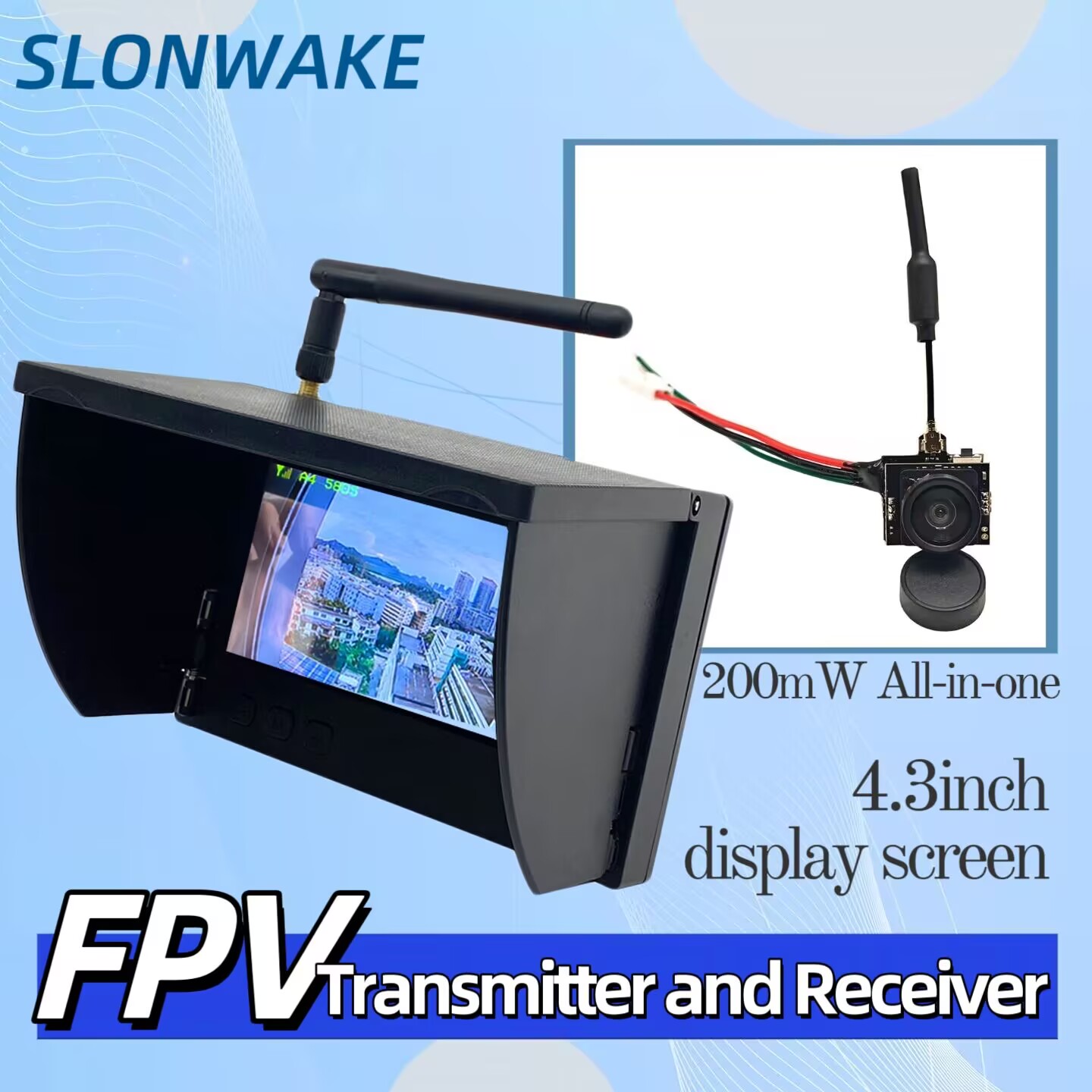 SLONWAKE 5.8G アナログビデオ伝送カメラ 200 - Drone Racing Camera のレビューと価格