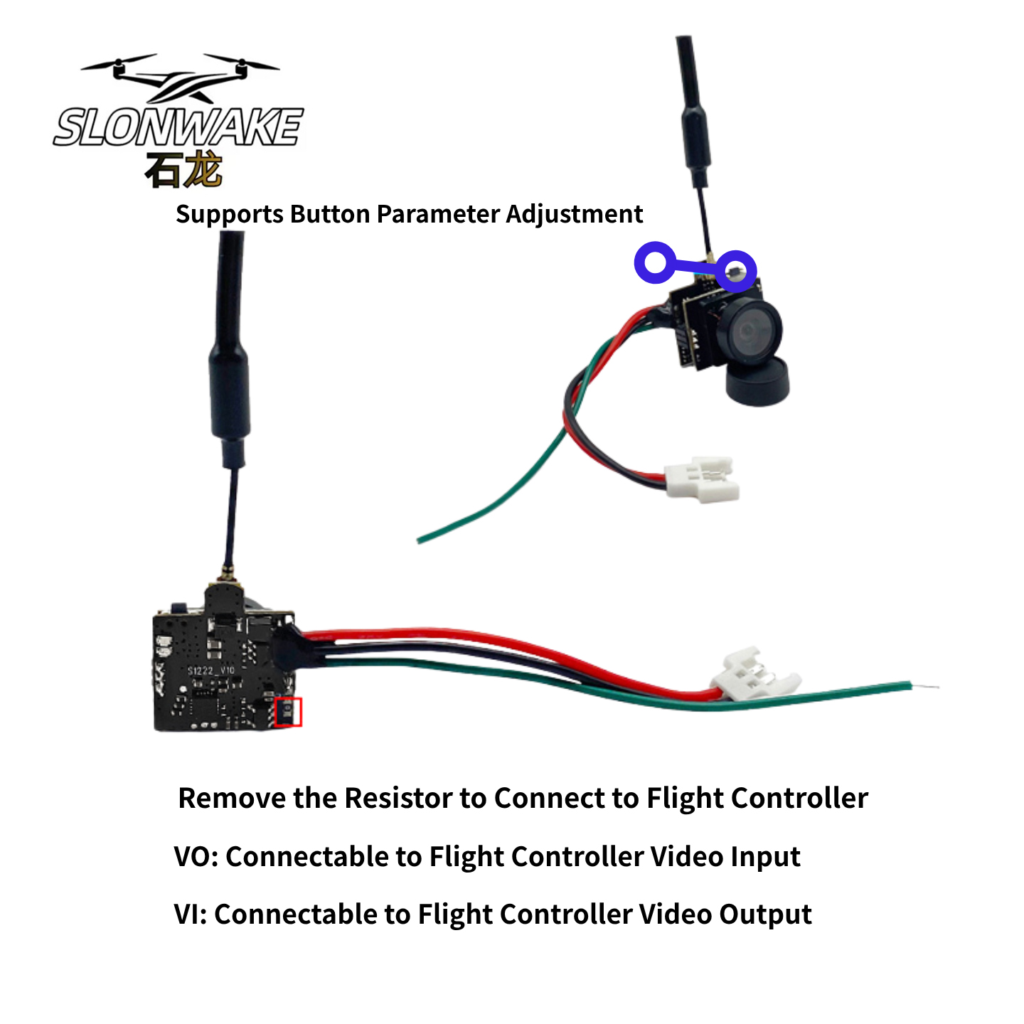 SLONWAKE 5.8G アナログビデオ伝送カメラ 200 - Drone Racing Camera のレビューと価格