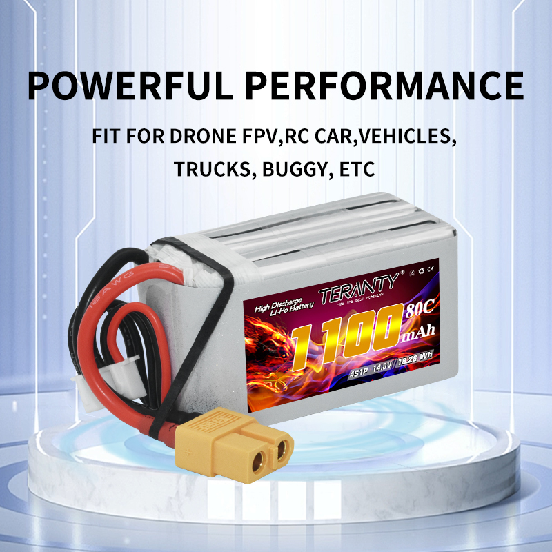 TERANTY 4S 1100mAh 80C/160C リポ - Drone Racing Battery のレビューと価格