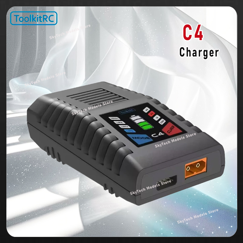 ToolkitRC C4 50W シンプルバランス充電器 L - Drone Racing Charger のレビューと価格