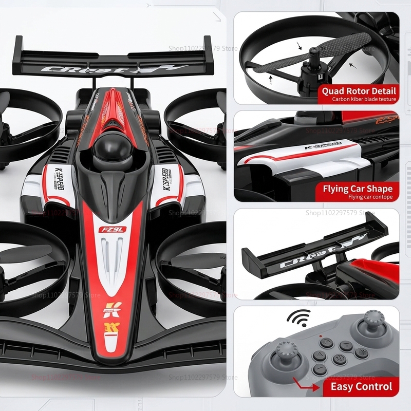 ミニRCフライングカー変形可能2.4Gリモコンクアッドコプタ - Drone Racing Charger のレビューと価格